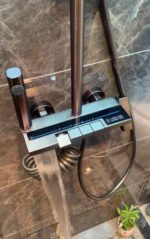 Set Kokë Dushi me LED + Tub Rrëshqitës + Tub Fleksibël - Figura 2