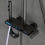 Set Kokë Dushi me LED + Tub Rrëshqitës + Tub Fleksibël