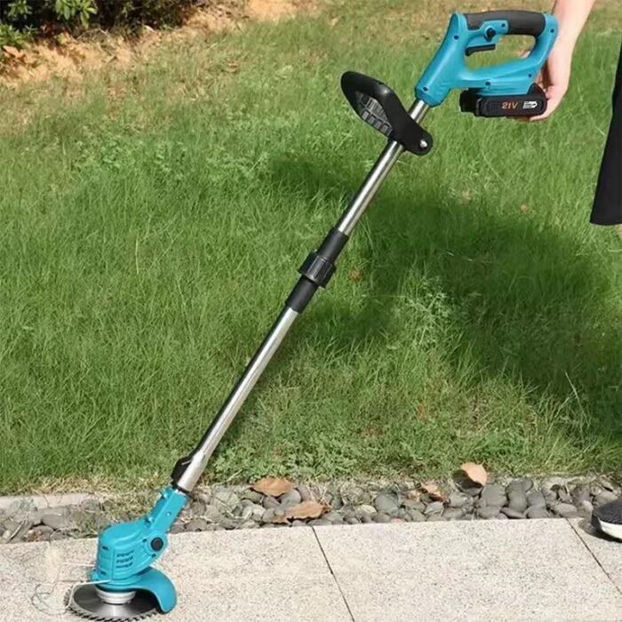 Trimer për prerjen e barit me dy bateri - Figura 3