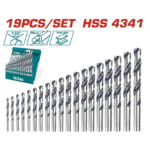 Set spirale HSS 19 copë