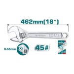 Çelës i Rregullueshëm TOTAL 450mm