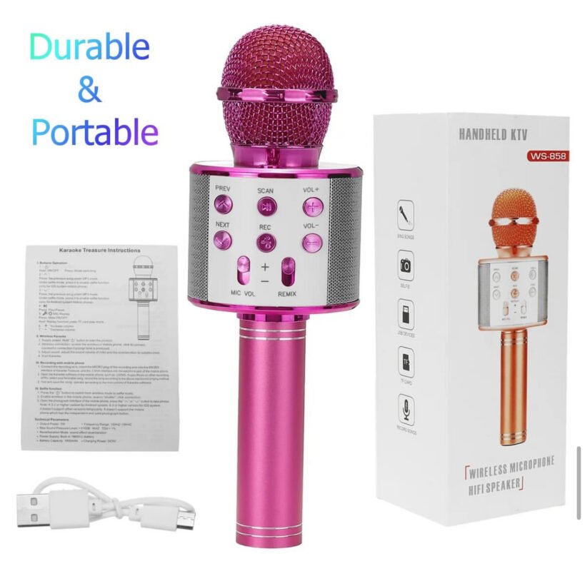 Mikrofon karaoke me Bluetooth