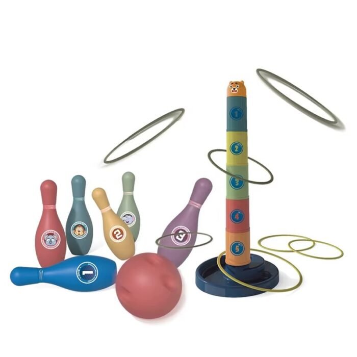 Lojë 2 në 1 Bowling dhe unaza hedhëse - Figura 1