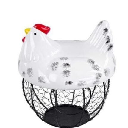 Shportë Dekorative për Vezë në Formë Pule