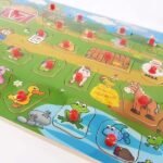 Puzzle Druri Edukativ me Figura Ferme - Figura 3
