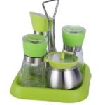 Set Mbajtës për Erëza & Vaj/Uthull me 5 Pjesë