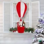 Dekor Krishtlindjesh – Babagjyshi në Balonë Ajri (60cm) - Figura 2