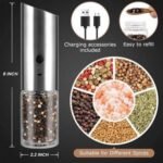 Set 2 mulli elektrik për kripë/piper - Figura 2