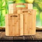 Set 3 dërrasa prerjeje bambuje