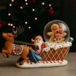 Dekor Krishtlindjesh Slitë me Drer dhe Santa - Figura 3