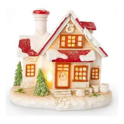 Shtëpi Dekorative Krishtlindjesh me Ndriçim