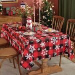 Mbulesë Tavoline Festive me Kuadrate - Figura 3