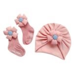 Set Aksesuaresh për Foshnja (Kapelë + Çorape)