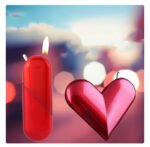 Çakmak Zemër Metalik në Formë Romantike - Figura 2