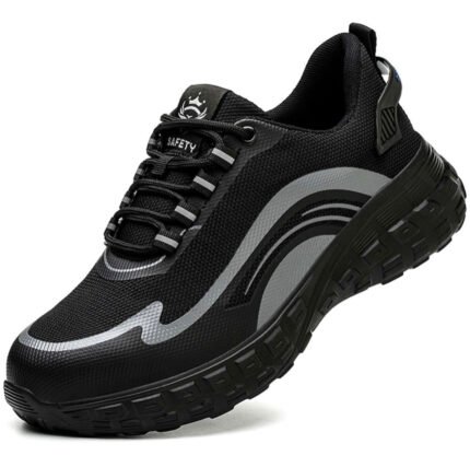 Këpucë Sigurie  me hekur për pune modeli white line