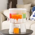 Dispenser frigoriferik me 3 ndarje për lëngje