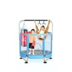 Trambolinë me unazë sigurie dhe aksesorë për fëmijë