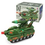 Tank Elektrik me Raketa & Drita LED