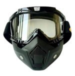 Maskë Mbrojtëse për Motoçiklistë me Syze të Integruara