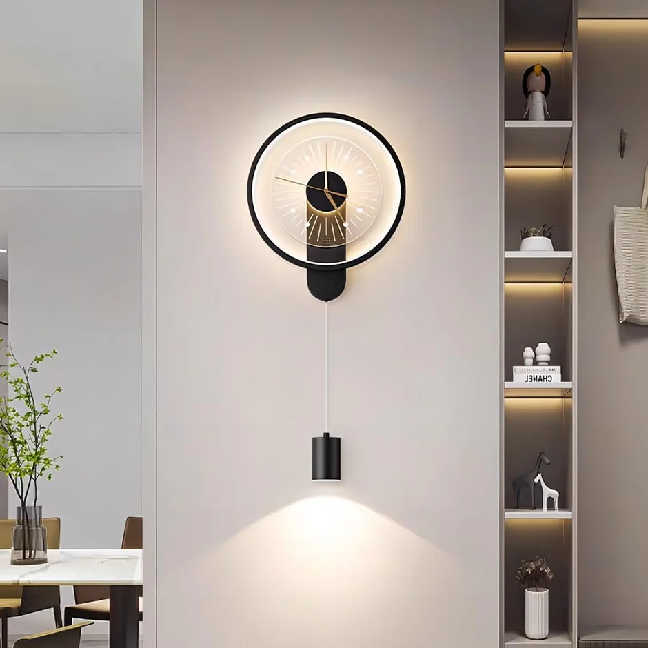 IMG_1652 Orë Murale LED Minimaliste me Dekor Varës - Figura 1