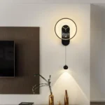 Orë Murale LED Minimaliste me Dekor Varës - Figura 2