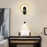 Orë Murale LED Minimaliste me Dekor Varës - Figura 3