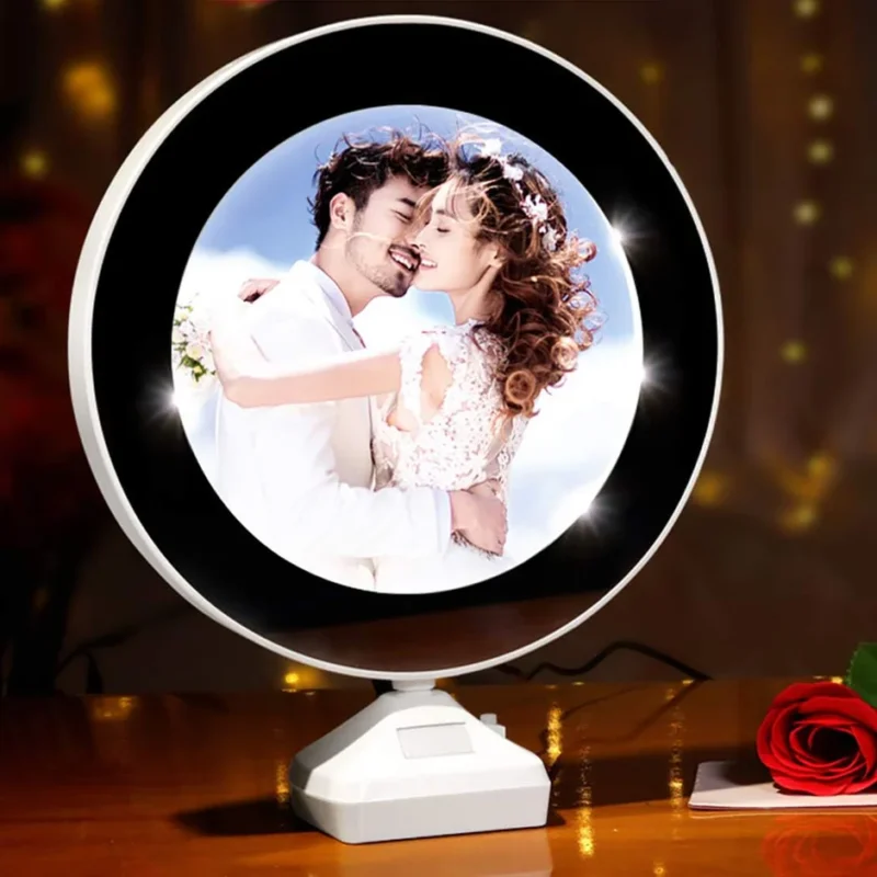Lampë LED me Foto Rrethore Personalizuese thumbnail 3