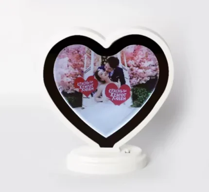 Lampë LED Zemër me Foto Personalizuese