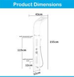 Panel Dushi Premium me Funksione Masazhi - Figura 2