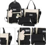 Set Çantash CLBDBAG – Kombin i Zi & Krem - Figura 2