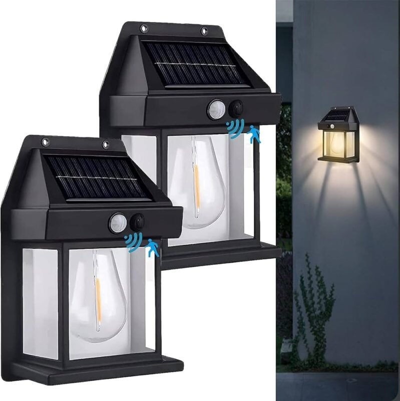 Llambë Solare muri me Sensor