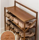 Raft Këpucësh Druri – 5 Kate - Figura 4