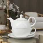 Çajnik + Filxhan Porcelani 2në1 - Figura 2
