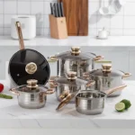 Set Inoks për Kuzhinë (Tenxhere + Tiganë Inoks) - Figura 2