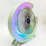 Ventilator Portativ me Dritë RGB