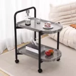 Karrocë Servirjeje – Dizajn Mermeri të Bardhë - Figura 2