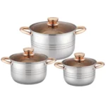 Set Tenxorësh Inoksi me Kapakë Rezistentë - Figura 2