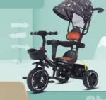 Tricikël Premium për Fëmijë me Tendë & Drita - Figura 2