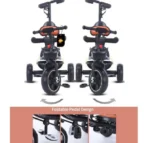 Tricikël Premium për Fëmijë me Tendë & Drita - Figura 3