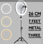Ring Light 26 cm me Tripod 7 Feet - Figura 2