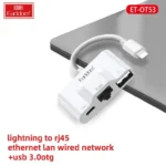 Earldom OTG Adapter (Lightning + USB + RJ45) - Figura 2
