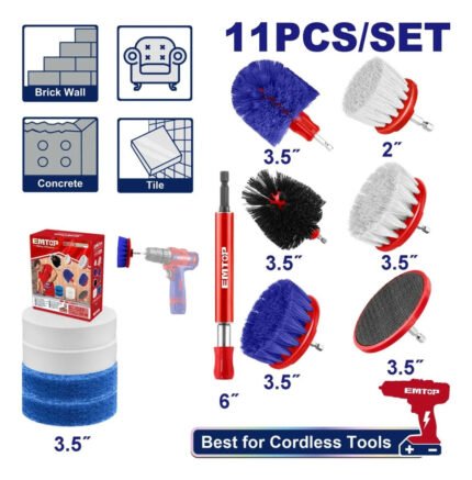 Set Furçash Pastrimi për Drill (11pcs)