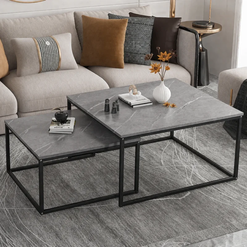 Set Tavolinash Moderne (2 Copë)