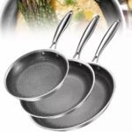 Set tiganësh inox premium