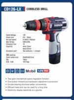 Trapan me bateri Makute CD126-LX (12V) - Figura 2