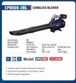 Fryrës me bateri (Cordless Blower) 20V - Figura 2