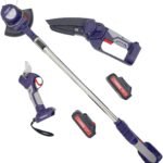 Set 3n1 Kopshti: Gërshërë krasitje + Sharrë zinxhir + Brush Cutter (Pruning + Chain Saw + Cutter)