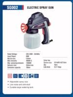 Pistoletë Elektrike për Lyerje Electric Spray Gun (SG002) - Figura 2