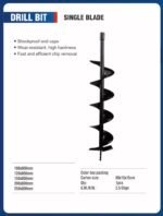 Spiral për Shpuese Toke (Single Blade) - Figura 2
