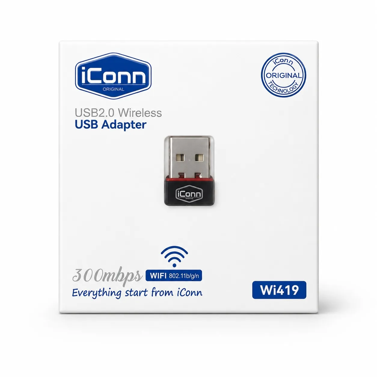 IMG_7929 USB WiFi Adapter 300Mbps iConn - Figura 1